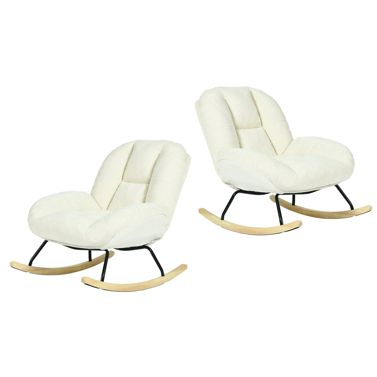 Adjustable Ergonomic Office Armchair Pivoting with fabric armrests white loop - Thomasina