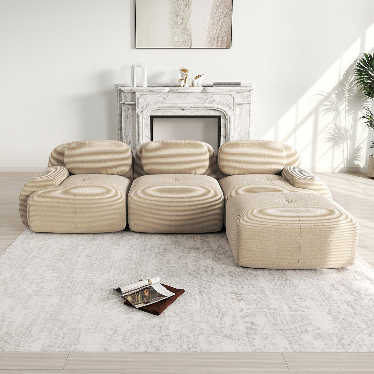 2-Sitzer-Schlafsofa aus dunkelgrauem Stoff mit Seitentaschen, modernes Schlafsofa