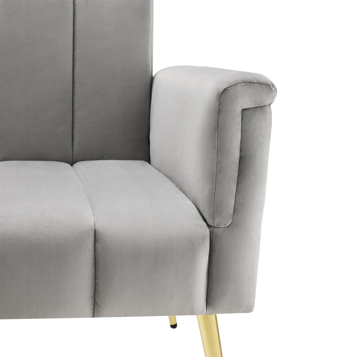 Sofa-lit pliant moderne en velours 183x76x75 cm â€?Réglable en 5 angles, pieds métalliques, idéal pour salon et chambre d’invités