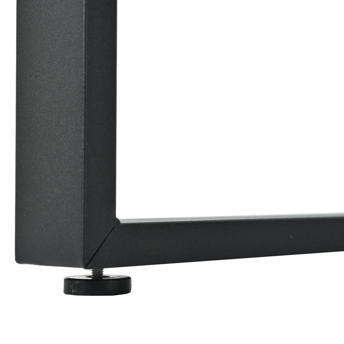 Ausziehbarer Esstisch 140/180 x 80 x 75 cm mit MDF-Platte in weißem Marmoreffekt und schwarzen Metallbeinen