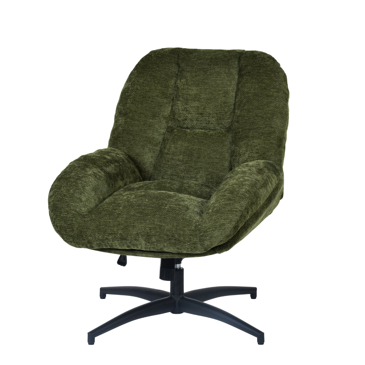 Einstellbare ergonomische Büro -Sessel mit Stoff Armlehnen weiße Schleife - Thomasina