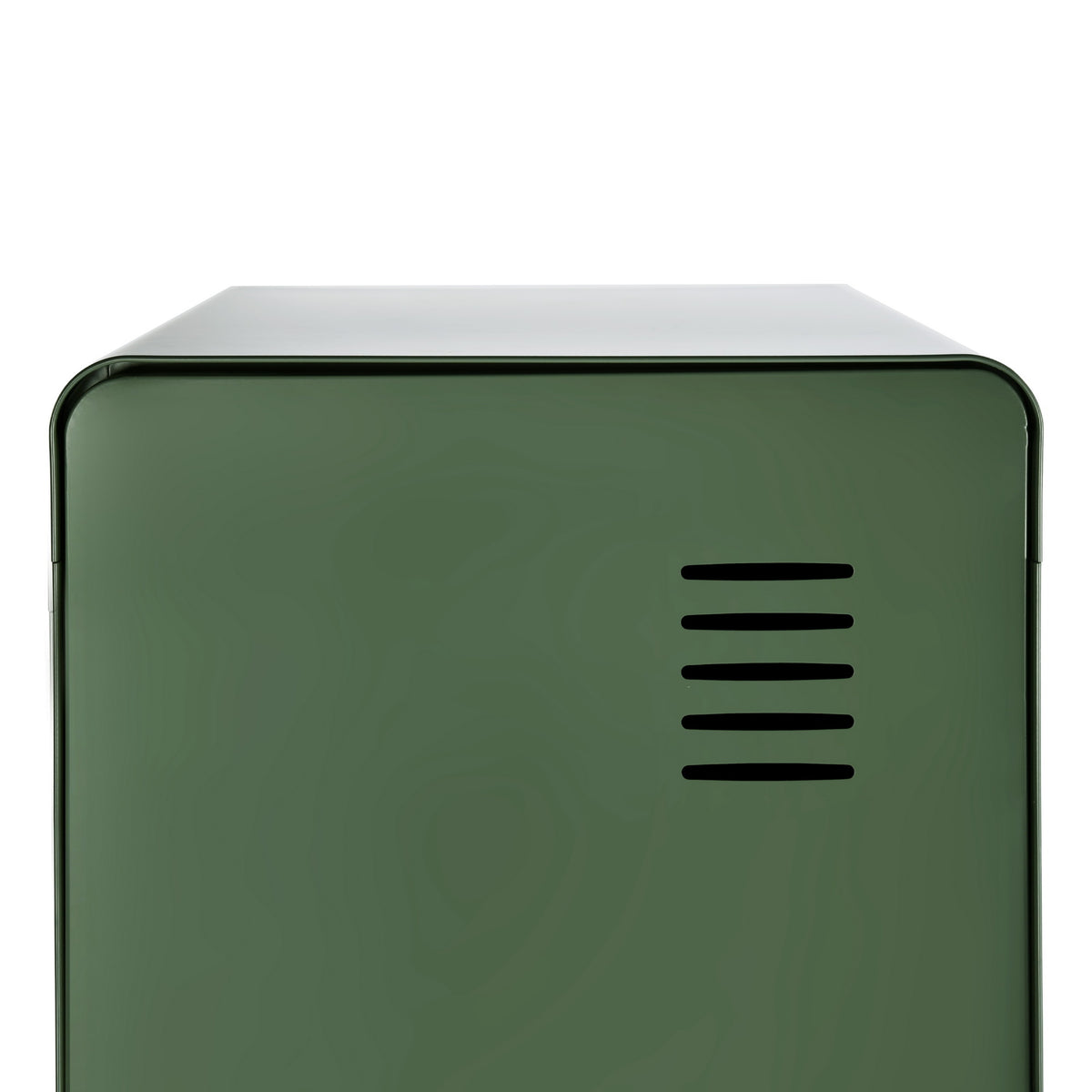 Armoire/Casier métallique vert au style industriel avec étagères - WALNUT