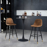 Set von 6 Industrial Bar Stools mit Wildlederdatei - Charlton Bar