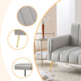 Sofa-lit pliant moderne en velours 183x76x75 cm â€?Réglable en 5 angles, pieds métalliques, idéal pour salon et chambre d’invités