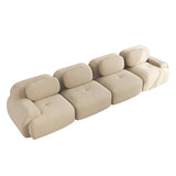 2-seater sofa bed in dark gray fabric with side pockets, modern convertible sofa