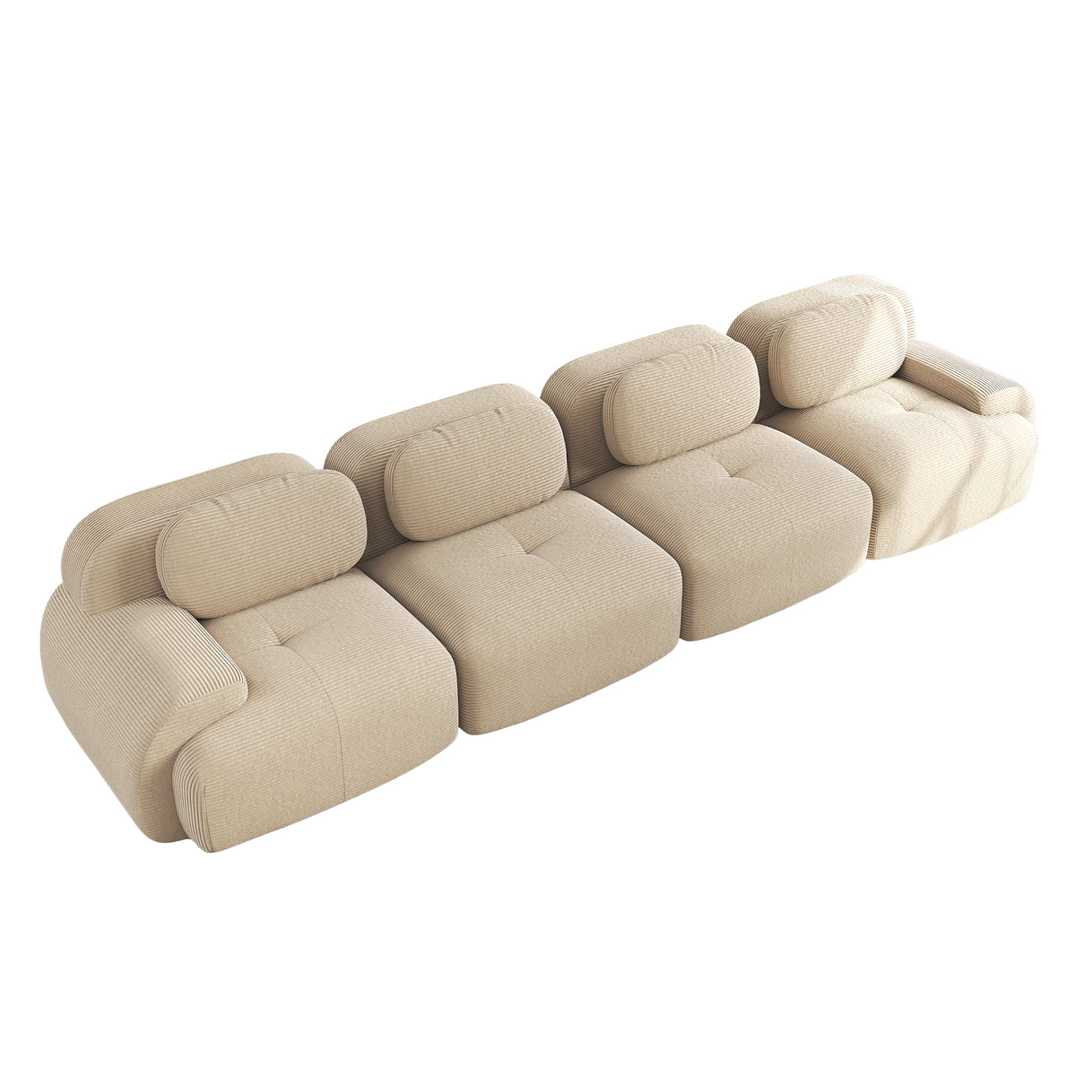 2-seater sofa bed in dark gray fabric with side pockets, modern convertible sofa