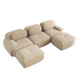 2-Sitzer-Schlafsofa aus dunkelgrauem Stoff mit Seitentaschen, modernes Schlafsofa