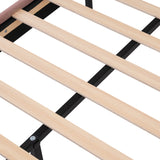 Gepolstertes Kinderbett 90×200 cm mit LED, in rosa Samt mit verstellbarem Kopfteil und Lattenrost (ohne Matratze)