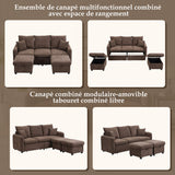 2-Sitzer-Sofa aus beigem Stoff im skandinavischen Stil – AHBARM