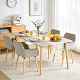 Set of 2 industrial dining chairs with suede armrests - Cromwell
