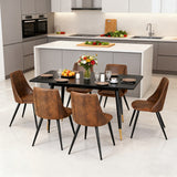 Round Table Table Table Table Timber Ø80 cm with 4 black velvet chairs, modern and comfortable style