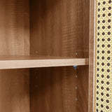 Wooden Buffet Campaign Style With Canning Doors, adjustable shelves and drawers 130 × 75.5 × 40 cm