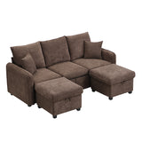 2-Sitzer-Sofa aus beigem Stoff im skandinavischen Stil – AHBARM