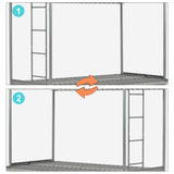 90 x 190 cm großes Etagenbett-Set mit umwandelbarer Bank aus silbernem Metall und faltbarer 2-Sitzer-Futonmatratze – LIBERTY N MICA