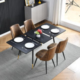 Table de salle à manger rétro style industriel extensible en bois - WHALEN