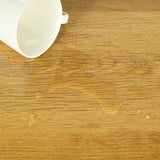 Table d'appoint/Bout de canapé design industriel en chêne et métal noir avec double plateau et ports USB intégrés - OAKHAM
