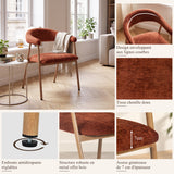 Set of 2 Scandinavian dining room armchairs with beige fabric armrests - Cromwell
