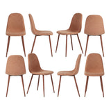 Set of 4 industrial dining chairs in suede - Charlton