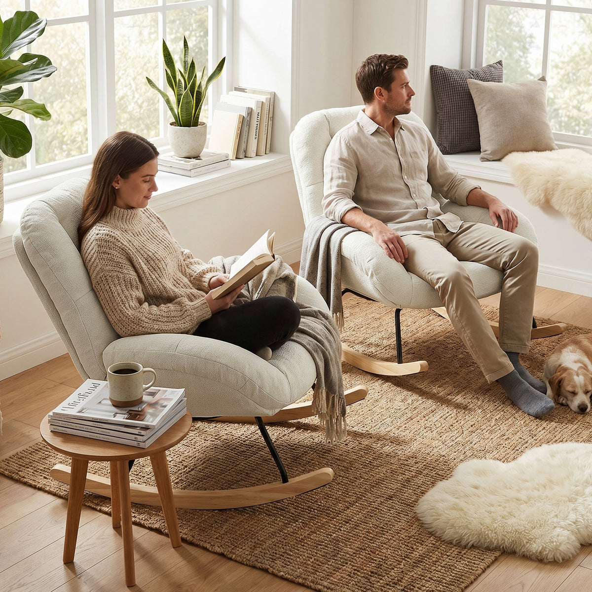 Adjustable Ergonomic Office Armchair Pivoting with fabric armrests white loop - Thomasina