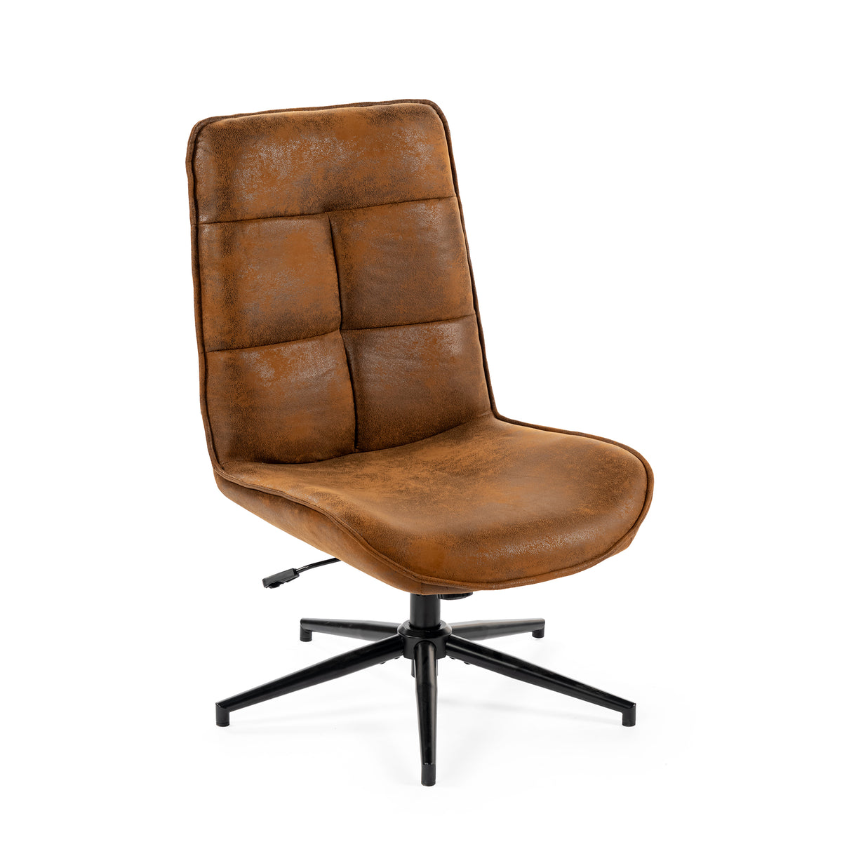 Fauteuil de loisirs réglable en suédine pivotant à 360° - CHARLOTTE