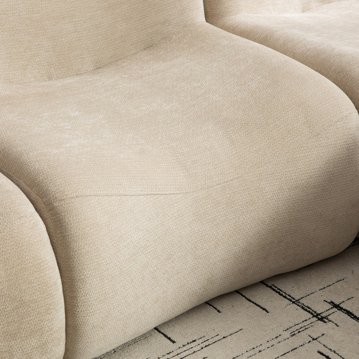 2-Sitzer-Schlafsofa aus dunkelgrauem Stoff mit Seitentaschen, modernes Schlafsofa