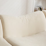 Canapé modulaire chenille beige 3 place