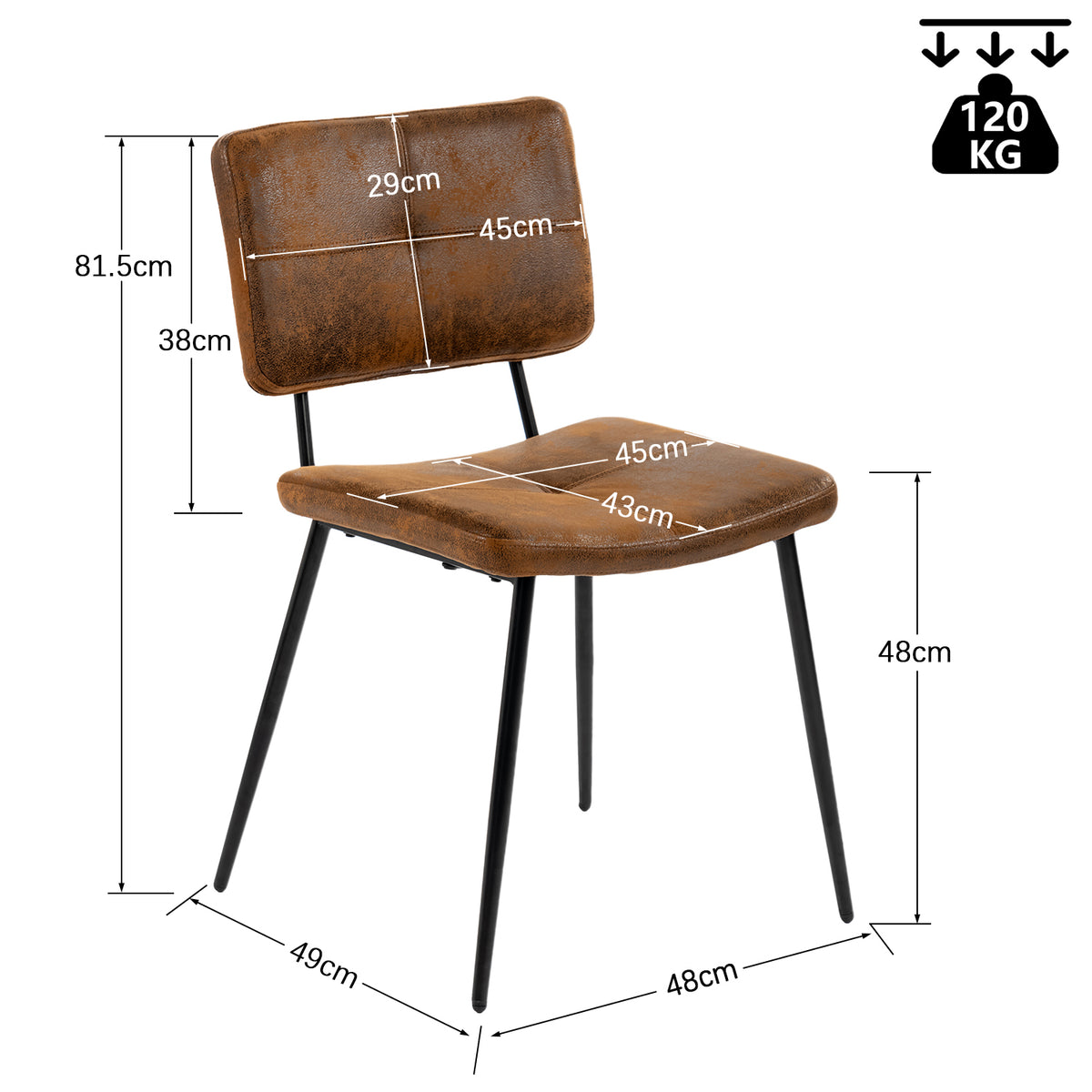 Ensemble table à manger extensible noire et 4 chaises en tissu suédine, style scandinave