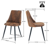 Ensemble table à manger extensible noire avec 4 fauteuils en suédine, style scandinave