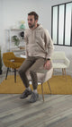 Lot de 2 fauteuils de salle à manger scandinaves avec accoudoirs en velours côtelé jaune safran - CROMWELL CORDUROY